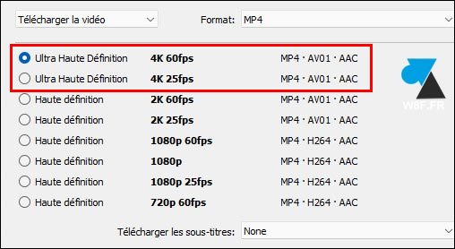 tutoriel telecharger video YouTube YT 4K UHD