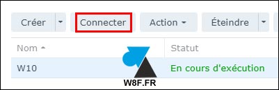 tutoriel Synology NAS machine virtuelle VM connecter
