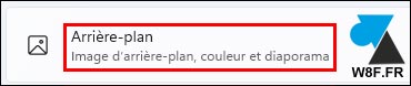 tutoriel Windows 11 paramètres arrière plan fond d'écran