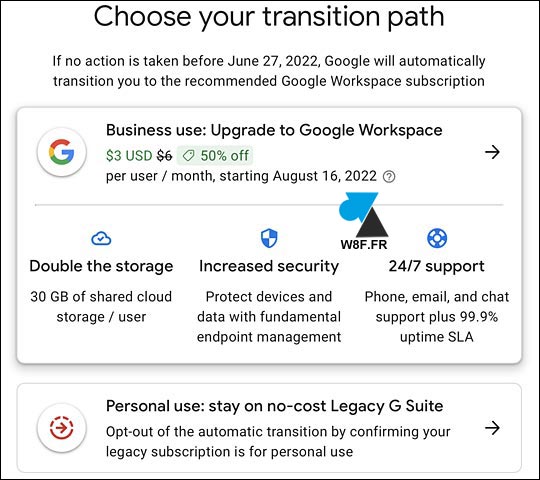 tutoriel migration Google Workspace