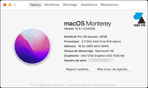 Apple macOS Montery version 12