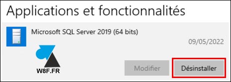 tutoriel desinstaller programme Windows Server