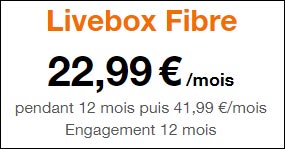 fibre optique Orange Livebox