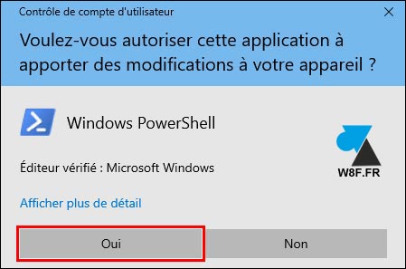 tutoriel Windows 10 Powershell autoriser