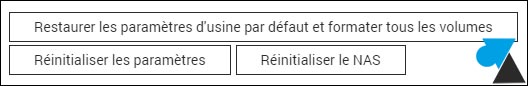 tutoriel QNAP reset configuration NAS