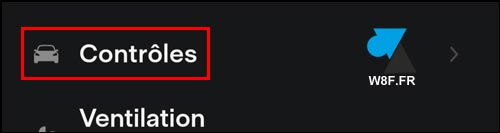tutoriel Tesla app mobile controles