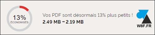 fichier PDF compressé i love pdf