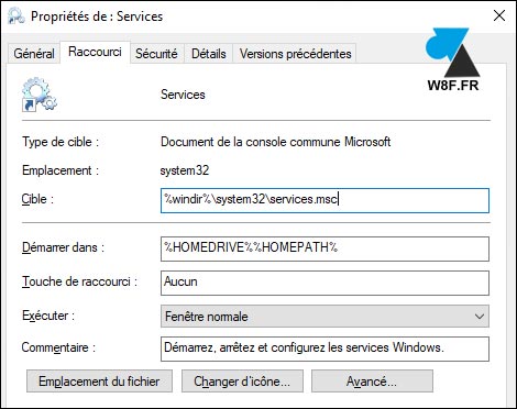 tutoriel windows services cible