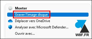 tutoriel Windows 11 graver iso image disque