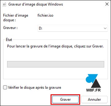 tutoriel Windows 11 graver iso image disque