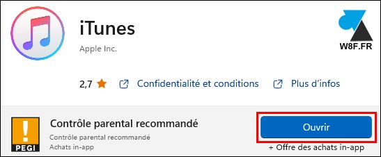 tutoriel télécharger installer iTunes Windows 11
