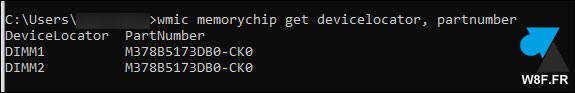 tutoriel cmd Windows wmicget ram