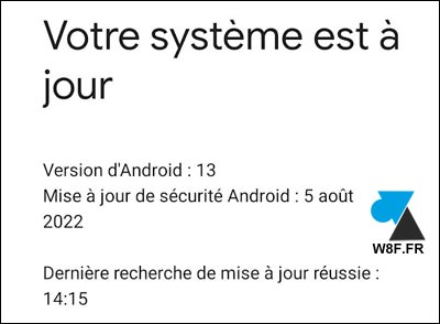 tutoriel Android 13