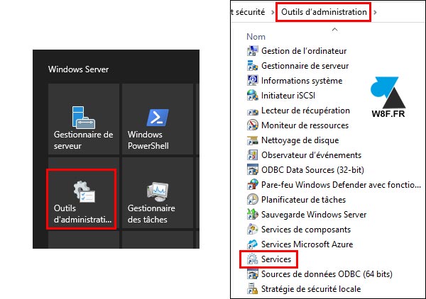 tutoriel outils d'administration services windows