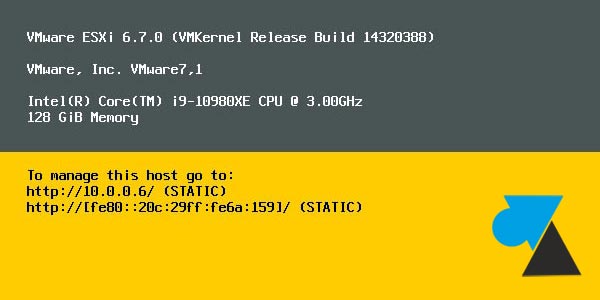 tutoriel VMware ESXi
