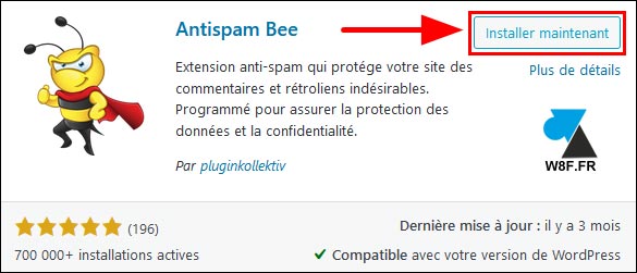 tutoriel installer Antispam Bee WordPress