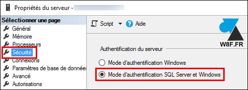 tutoriel Microsoft SQL Server authentification mixte