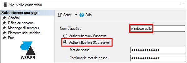 tutoriel SQL Server compte MSSQL