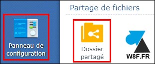 tutoriel DSM Synology panneau configuration