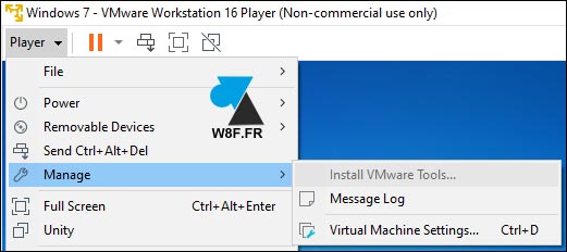 tutoriel VMware Workstation Windows 7