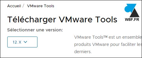tutoriel télécharger VMware Tools ISO zip
