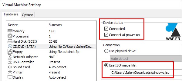 tutoriel télécharger VMware Tools ISO