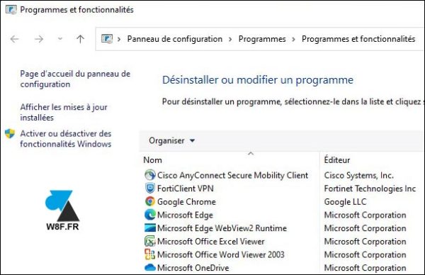 tutoriel Windows 11 desinstaller logiciel