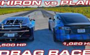 Tesla Model S Plaid vs Bugatti Chiron