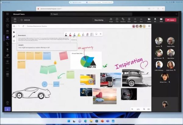 Windows 12 interface graphique Teams