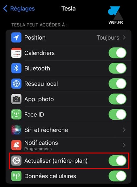 tutoriel iPhone iOS application autorisations