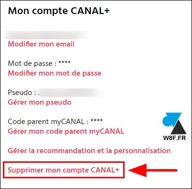 tutoriel supprimer compte canal plus canal+