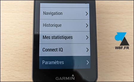 tutoriel Garmin Edge parametres