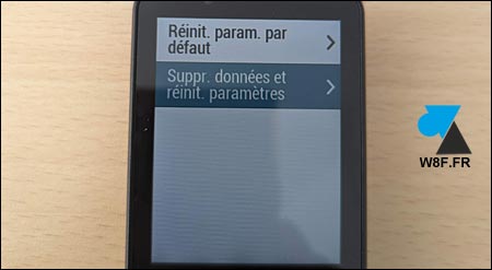 tutoriel Garmin Edge reinitialisation