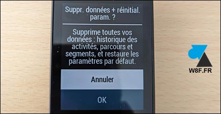 tutoriel Garmin Edge reset