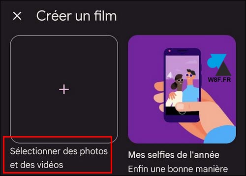 tutoriel Google Photos creer montage video film