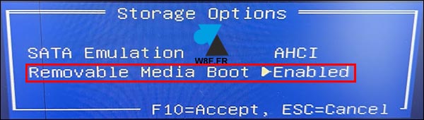 tutoriel HP Bios boot menu cle usb key