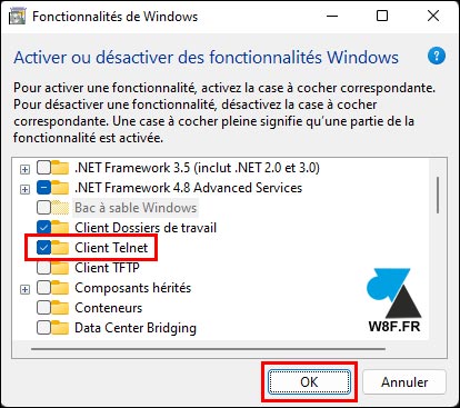 tutoriel Windows 11 telnet