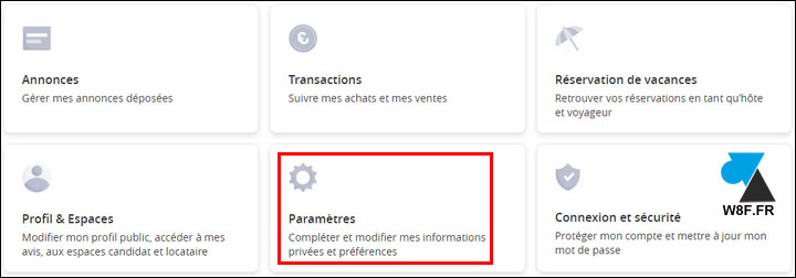 tutoriel Leboncoin parametres compte
