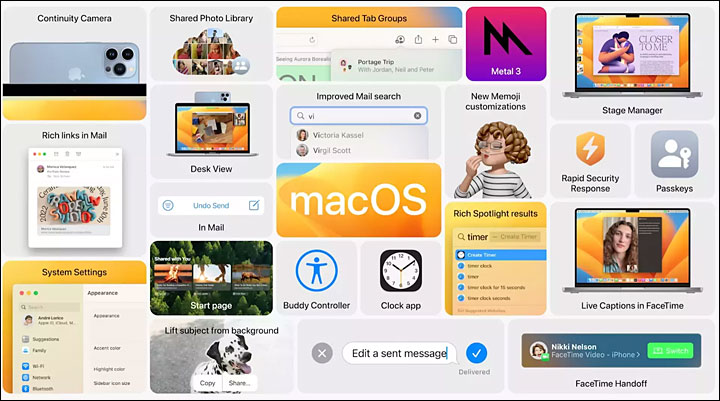 macos ventura 13 features