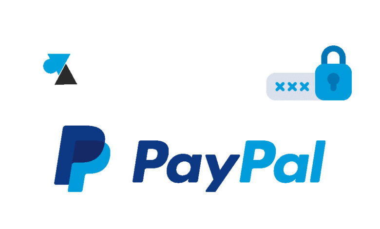 PayPal logo lock cadenas