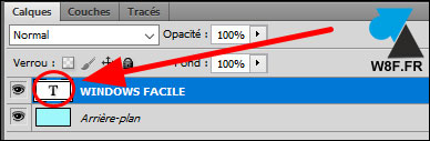 tutoriel Photoshop calque texte