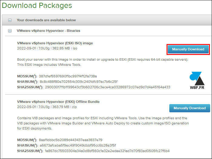 telecharger ISO VMware vSphere Hypervisor ESXi