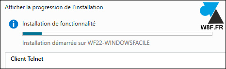 tutoriel Windows Server installer client telnet