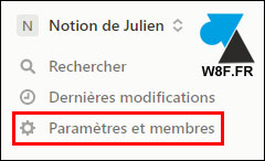 tutoriel Notion parametres