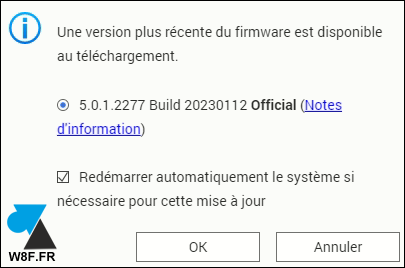 tutoriel NAS QNAP firmware update 5.0.1 2023