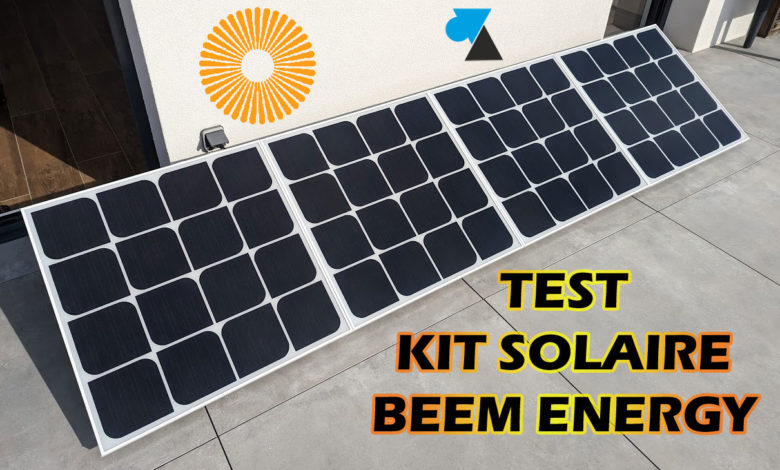test beem energy kit solaire