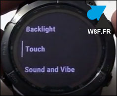 tutoriel Garmin touch screen ecran tactile