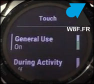tutoriel Garmin touch screen ecran tactile