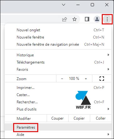 tutoriel Google Chrome Paramètres