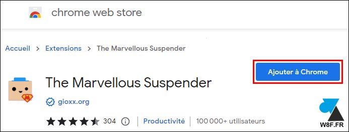 tutoriel telecharger extension Marvellous Suspender sur Google Chrome